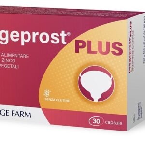 Confezione di Progeprost Plus 30 capsule a base di Serenoa, epilobio, licopene, zinco e selenio