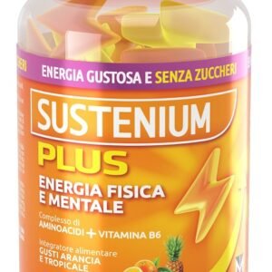 Confezione di Sustenium Plus Gommose a base di aminoacidi, vitamina B6 e zinco