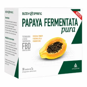 Body Spring Papaya Fermentata Pura 30 bustine Angelini, integratore antiossidante per le naturali difese dell'organismo.