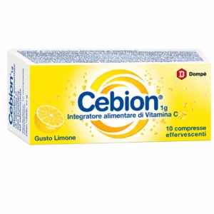 Confezione di Cebion Effervescente Limone a base di Vitamina C 1000 mg