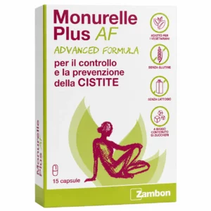Monurelle Plus Advanced Formula 15 capsule Zambon, dispositivo medico per cistite e vie urinarie.
