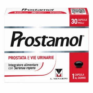 Prostamol 30 capsule molli, integratore Menarini con Serenoa repens per la prostata e le vie urinarie