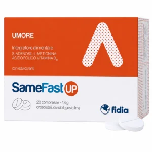 SameFast UP, 20 compresse orosolubili con SAMe, acido folico e vitamina B12 per il tono dell'umore.
