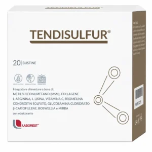 Tendisulfur 20 bustine Uriach, integratore con MSM, collagene e Boswellia per articolazioni e cartilagini.