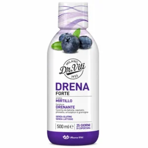 Dr. Viti Drenante Forte Mirtillo 500 ml, integratore drenante liquido Marco Viti