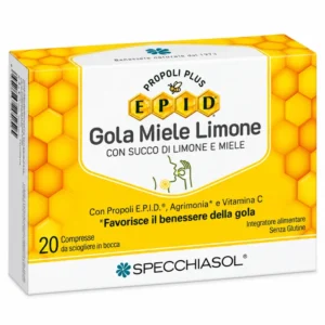 EPID Gola Miele e Limone 20 compresse, integratore Specchiasol con propoli