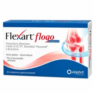 Flexart Flogo 20 compresse gastroresistenti, integratore Agave con UC-II e boswellia