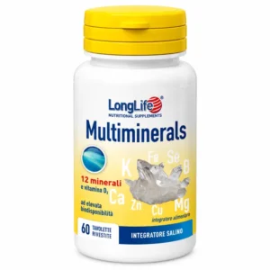 LongLife Multimineral 60 tavolette, integratore di sali minerali e vitamina D3