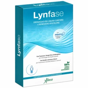 Lynfase Concentrato Fluido Aboca, integratore drenante in 12 flaconcini