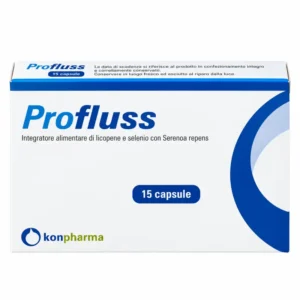 Profluss 15 capsule, integratore Konpharma con serenoa, licopene e selenio per la prostata