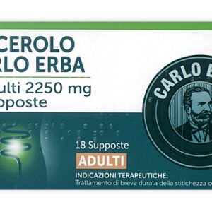 Supposte di Glicerina Carlo Erba Adulti 18 supposte