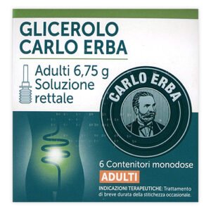 Carlo Erba Glicerolo Adulti Soluzione Rettale 6 contenitori