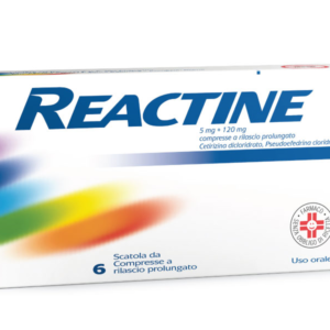 Reactine 5 mg + 120 mg 6 compresse