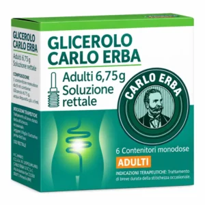 Carlo Erba Glicerolo Adulti soluzione rettale, astuccio da 6 contenitori monodose