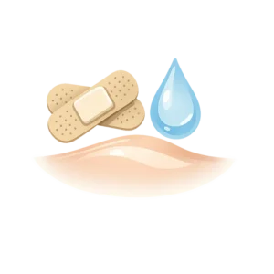 Illustrazione della categoria Pelle e disinfezione
