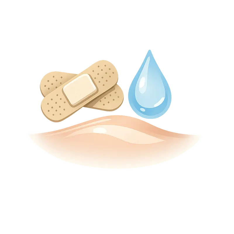 Illustrazione della categoria Pelle e disinfezione