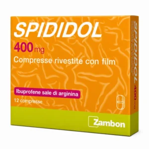 Spididol 400 mg, 12 compresse rivestite con ibuprofene sale di arginina