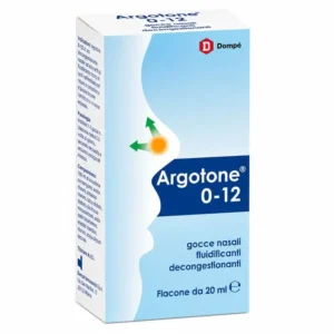 Flacone di Argotone 0-12 gocce nasali da 20 ml con contagocce, dispositivo medico per bambini