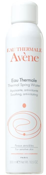 Avène Acqua Termale Spray, flacone da 300 ml per pelle sensibile di viso e corpo.