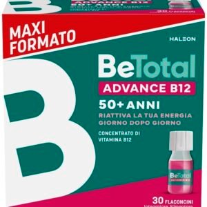 Confezione di Be-Total Advance B12 30 flaconcini, integratore alimentare di Be-Total