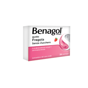 Benagol Gola 24 Pastiglie Fragola Senza Zucchero