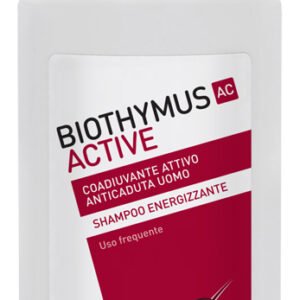 Confezione di Biothymus AC Active Uomo Shampoo Energizzante 200 ml, prodotto per la cura dei capelli di Biothymus