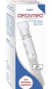 Ceroxmed Provetta per Analisi, provetta sterile da 12 ml per campione di urine.