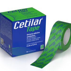 Confezione di Cetilar Tape, striscia adesiva anelastica 4 cm x 2,5 m a base di esteri cetilici