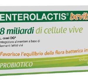 Confezione di Enterolactis Bevibile 12 flaconcini, integratore alimentare