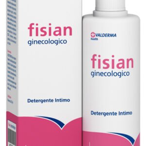 Flacone da 125 ml di Fisian Gynecologico, detergente intimo Valderma per la detersione delicata