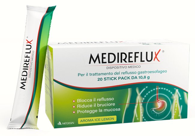 Confezione di Medisin Medireflux DM 20 stick, dispositivo medico di Medisin