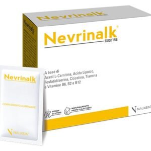 Nevrinalk 20 bustine, integratore alimentare con vitamine del gruppo B in bustine.