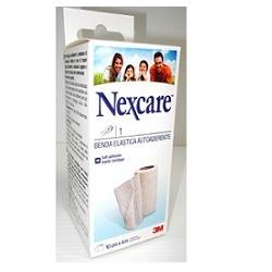 Nexcare Benda 10 cm x 4 m, benda elastica autoaderente in astuccio da 1 pezzo.