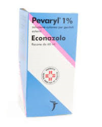 Confezione di Pevaryl Soluzione Cutanea 1% 60 ml, medicinale da banco