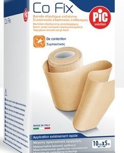 Confezione di PIC Benda Co Fix 8 cm x 5 m, benda elastica coesiva Pic Solution.