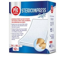 Confezione di PIC Garza Stericompress 36x40 12 pezzi, prodotto per medicazione di PIC