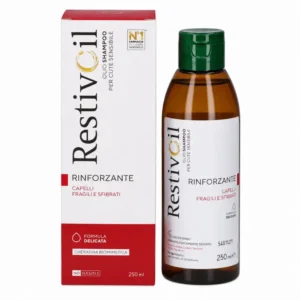 Restiv-Oil Activ Plus olio shampoo rinforzante 250 ml per capelli fragili con cheratina biomimetica