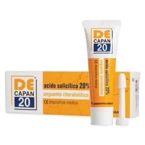 Decapan Unguento 30 ml Sanitpharma, unguento cheratolitico con acido salicilico al 20%.