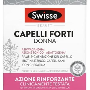 Confezione di Swisse Capelli Forti D 30 compresse, integratore alimentare di Swisse