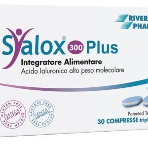 Confezione di Syalox 300 Plus 30 compresse, integratore alimentare