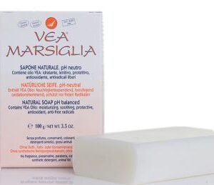 Confezione di VEA Marsiglia Sapone Naturale 100 g, prodotto dermocosmetico di VEA