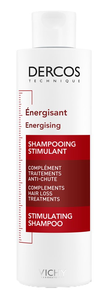 Confezione di Vichy Dercos Shampoo Energizzante 200 ml, prodotto per la cura dei capelli di Vichy