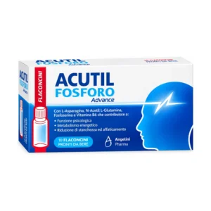 Acutil Fosforo Advance 10 flaconcini con fosfoserina e vitamina B6.
