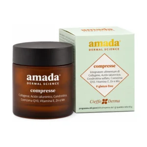 Amada Cieffe Derma 60 compresse, integratore con collagene tipo II, acido ialuronico, condroitina, coenzima Q10, zinco, vitamina E e manganese..