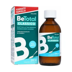 Be-Total Sciroppo 200 ml, integratore di vitamine del gruppo B in flacone.