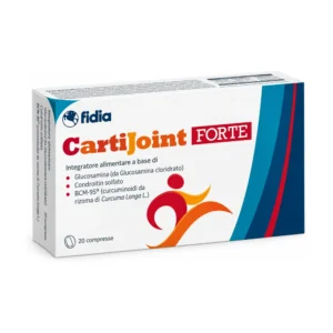 CartiJoint Forte Fidia, astuccio da 20 compresse con glucosamina, condroitina e curcuma BCM-95.