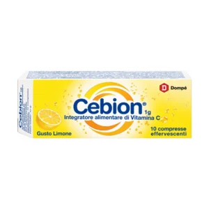 Cebion Effervescente Vitamina C Limone, 10 compresse effervescenti da 1000 mg.