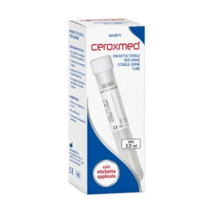 Ceroxmed Provetta per Analisi, provetta sterile da 12 ml per campione di urine.