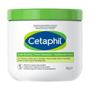 Cetaphil Crema Idratante, vasetto da 450 g per pelle secca e sensibile.