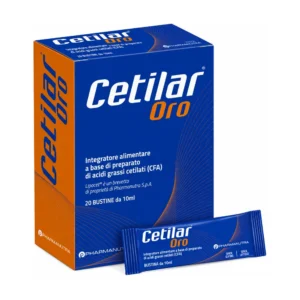 Cetilar Oro 20 stick da 10 ml, integratore con acidi grassi cetilati Lipocet.